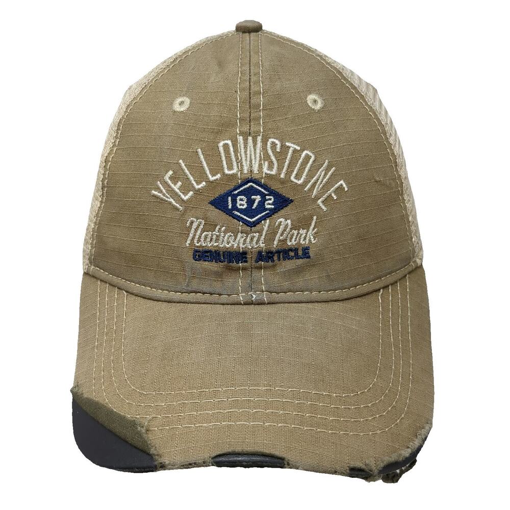 Prairie Trucker Hat Brown One Size Yellowstone National Park Snapback Mesh 1872